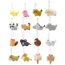 Porte-clés en peluche Yell, Yeux de pois, Petits yeux, Pendentif de sac en peluche, Flamant rose, Tigre blanc, Mouton, Jouets en peluche doux, Cadeaux Kawaii, 10cm