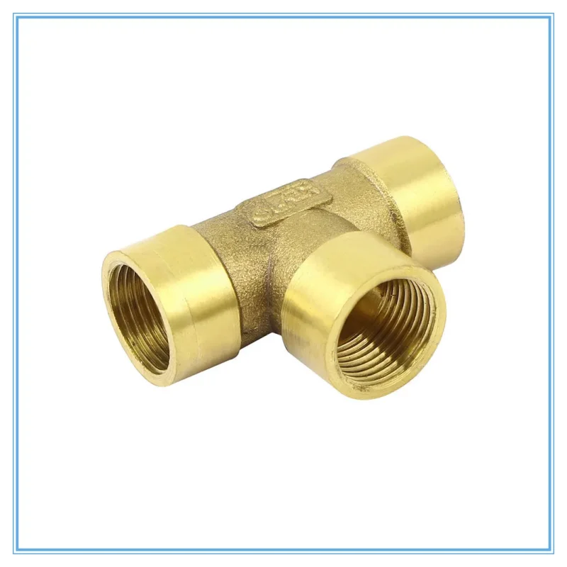 

1/8 "1/4" 3/8 "1/2" 3/4" BSP с внутренней резьбой, 3-ходовой тройник, латунный фитинг для труб, переходник, соединитель для воды, топлива, газа