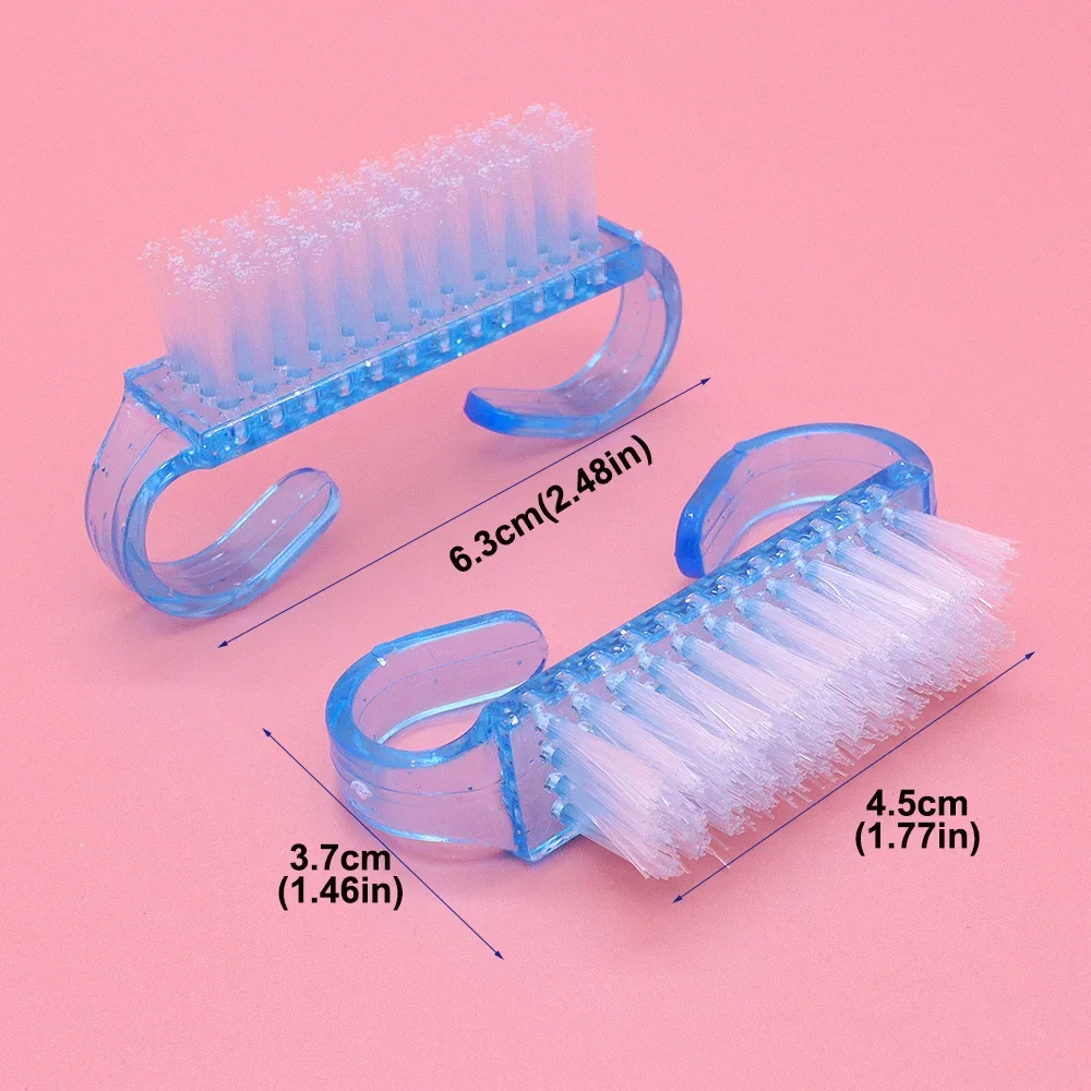 Brosses pour Nail Art en acrylique, 4 couleurs, ensemble d'outils de manucure, dépoussiérage doux, brosses de nettoyage en plastique pour le nettoyage de la poussière, 10/30 pièces