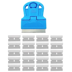 21pcs/Kit Razor Blade Scraper for Car Window Glass Cleaning Shovel Glue Stickers Remover Ceramic Hob Oven Clean Vinyl Spatula