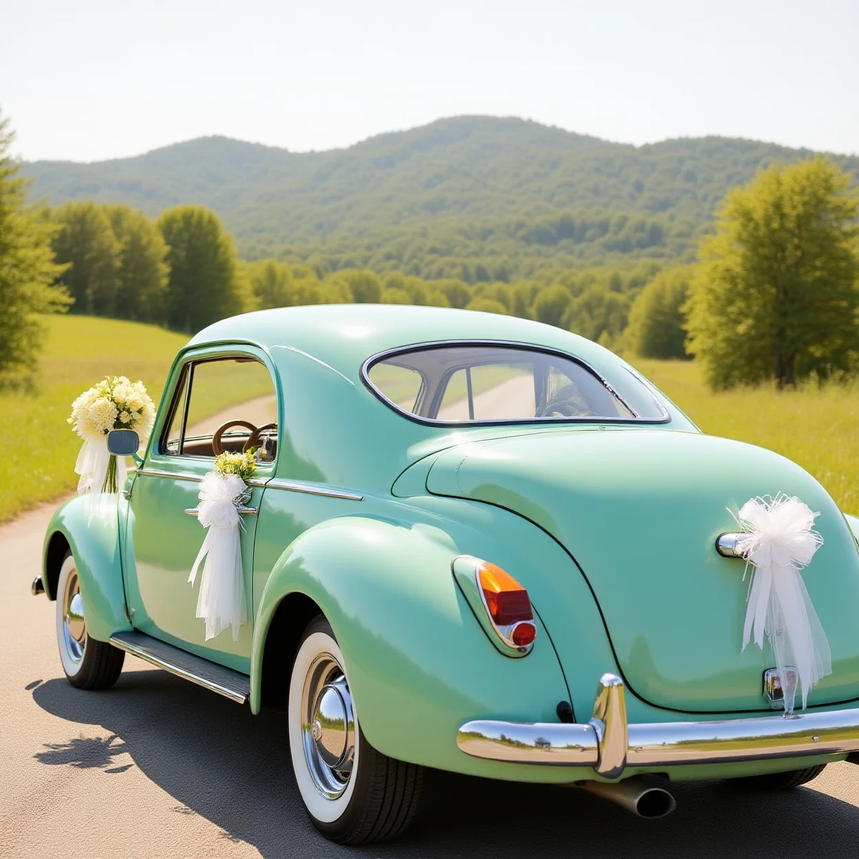 Wedding Chair Back Bow Elegant Wedding Car Decoration Bow Aisle Decoration Bow Multi-Purpose For Outdoor Wedding Festive Events