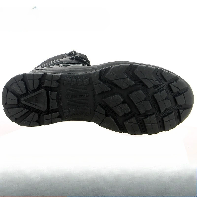 Labor insurance shoes Safety shoes Waterproof mid-top military boots No steel head Steel sole