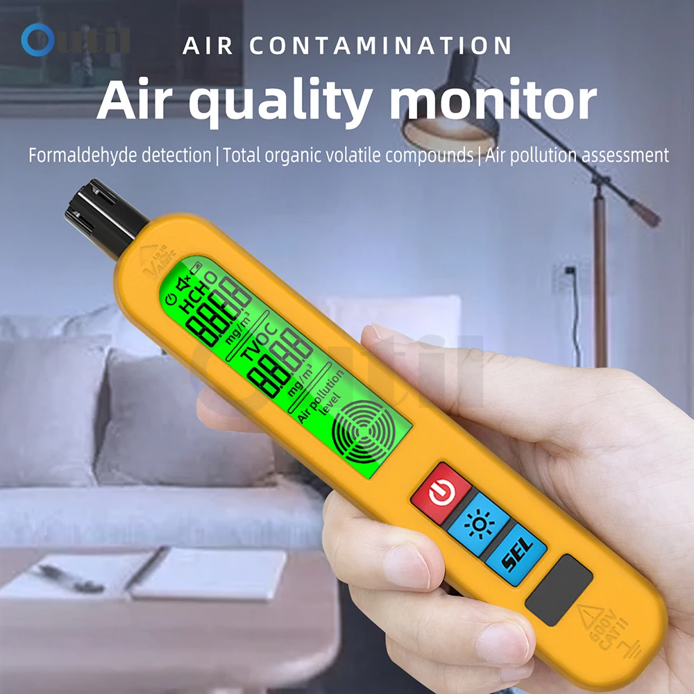 G2 Household Air Quality Detector TVOC HCHO Tester Formaldehyde Test Meter Type-C Charging Backlight Air Detection Sensor