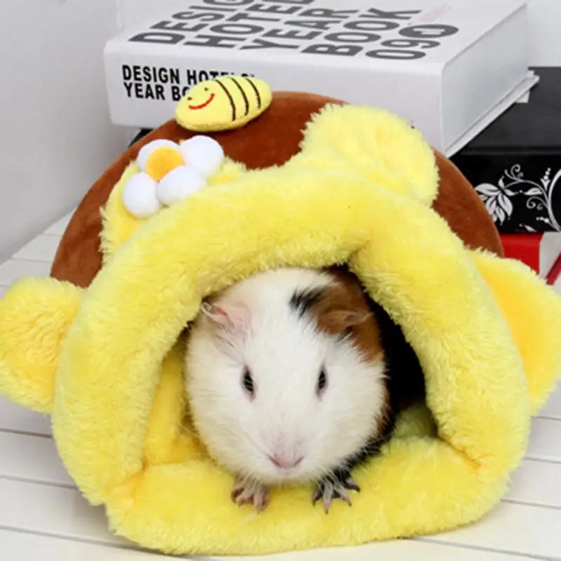 Hamster House Guinea Pig Accessories Hamster Cotton House Small Animal Nest Winter Warm For Rodents/Guinea Pig/Ratss/Hedgehog