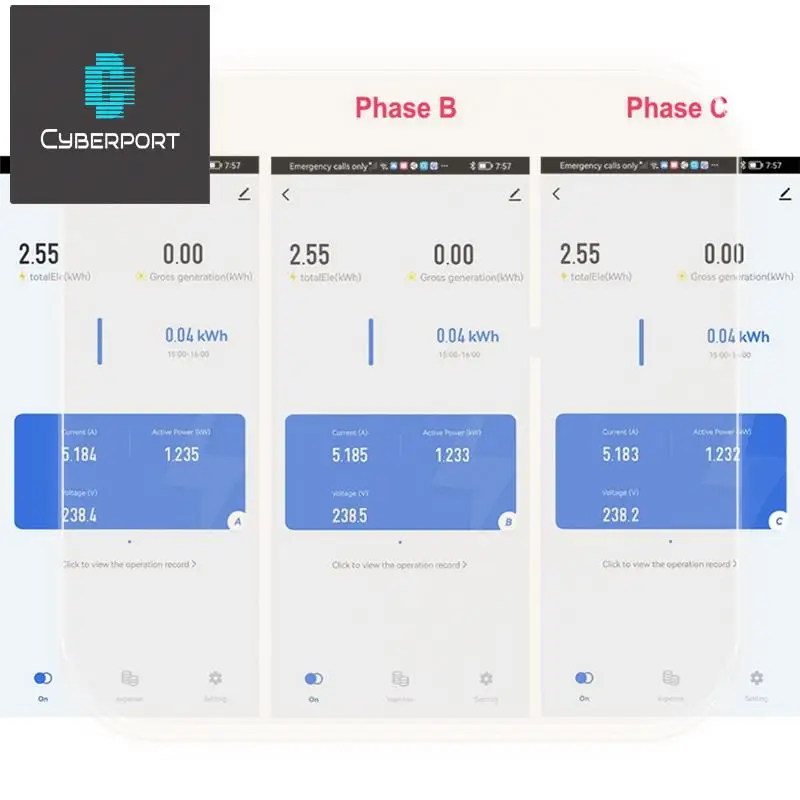 3 Phase Energy Meter Kwh Power Monitor Wattmeter Tuya App Remote Switch On OFF 3X110/190V 230/400VAC