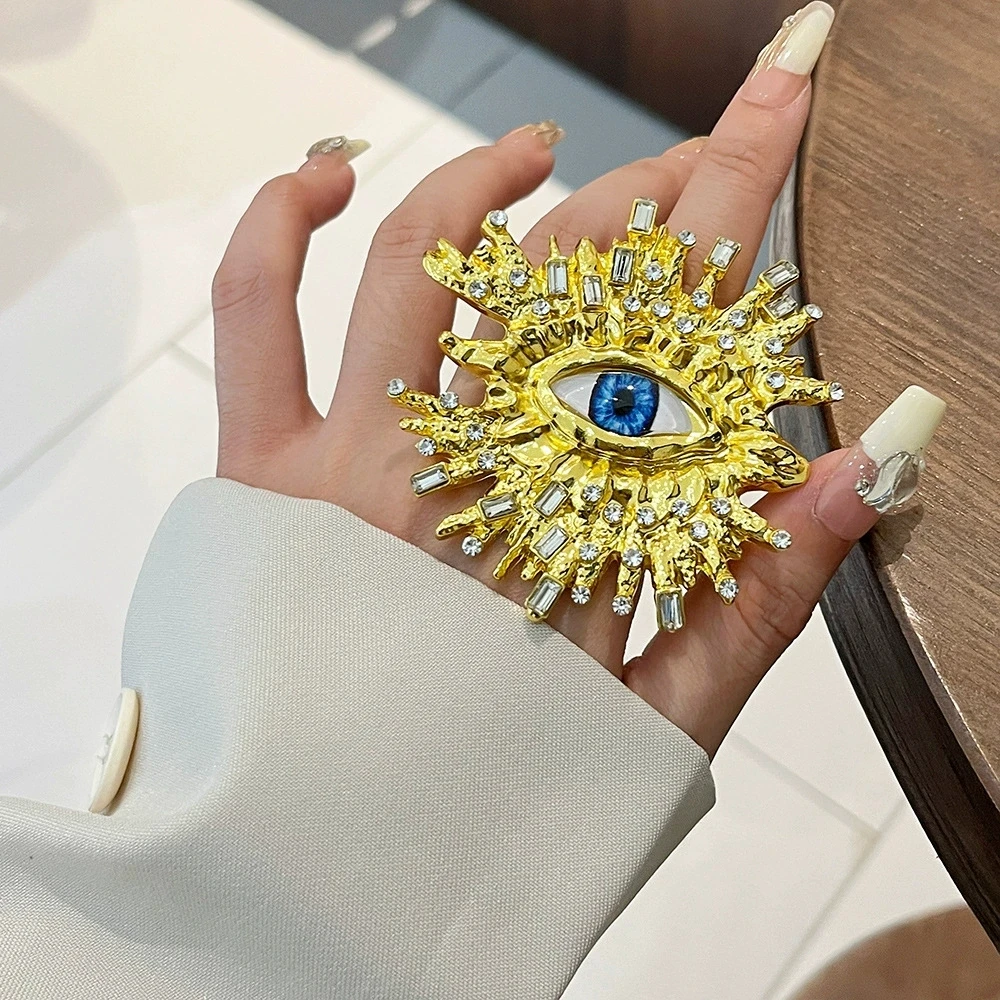 Evil Eye Cufflinks Women's Palace Style Retro Luxury Exaggerated Necklace Jewelry Fashion Earrings