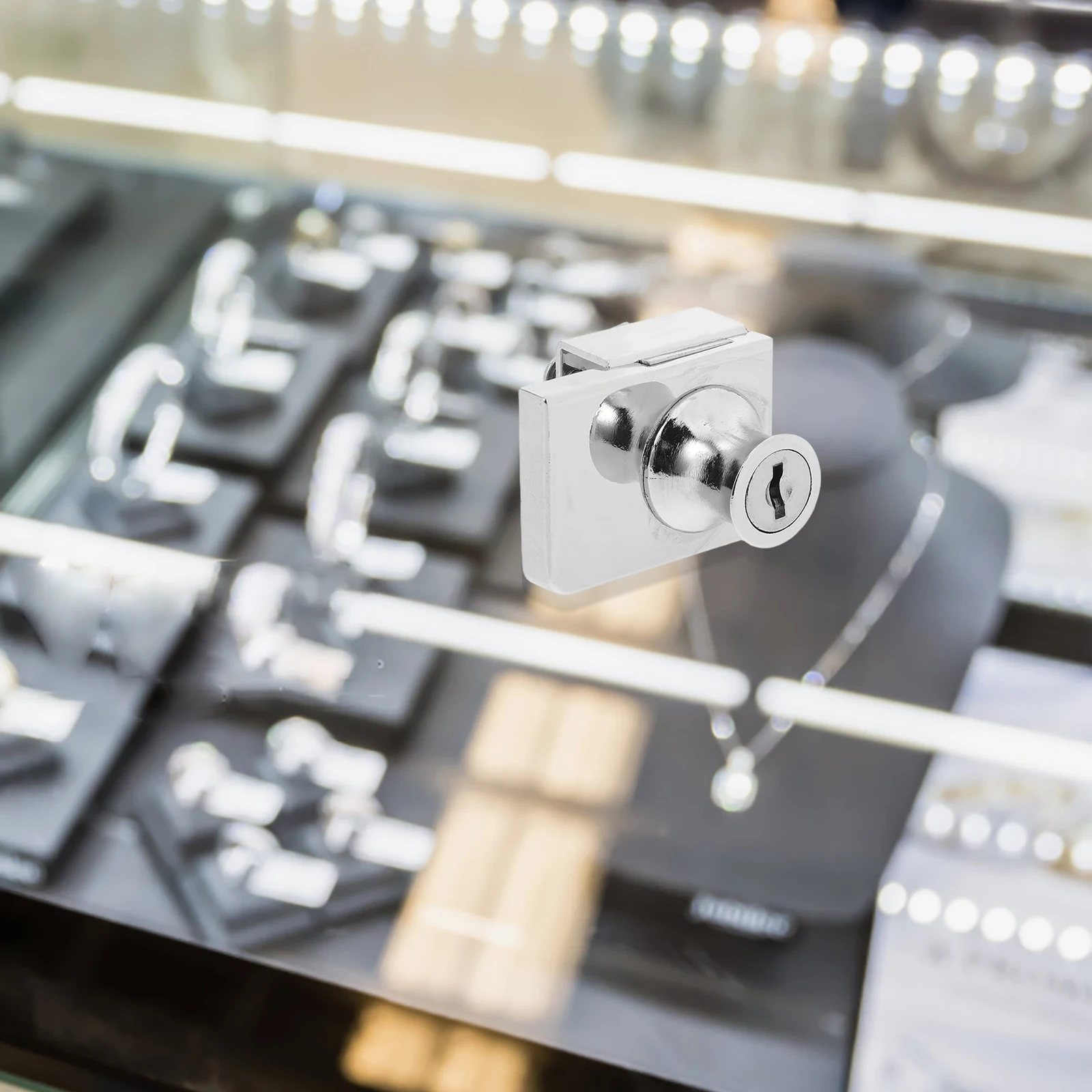 

Glass Cabinet Door Lock Display Case Locker Locks Keys for Cabinets Durable Material Enhanced Security Easy Installation