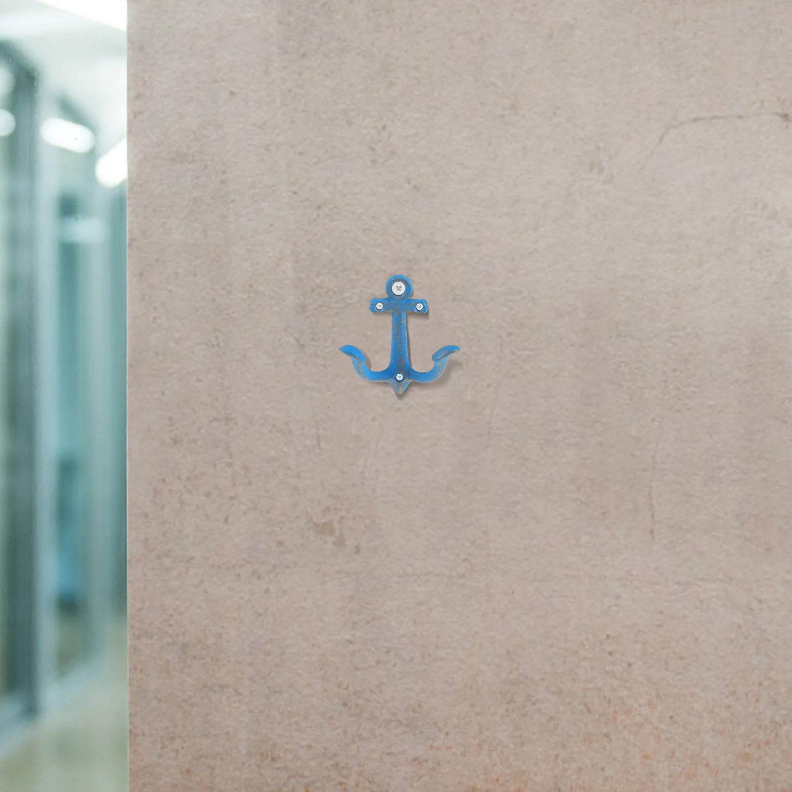 

2pcs Mediterranean Vintage Anchor Wall Hooks Rustic Cast Iron Nautical Decorative Metal Hanger For Kitchen Bathroom Hallway Door