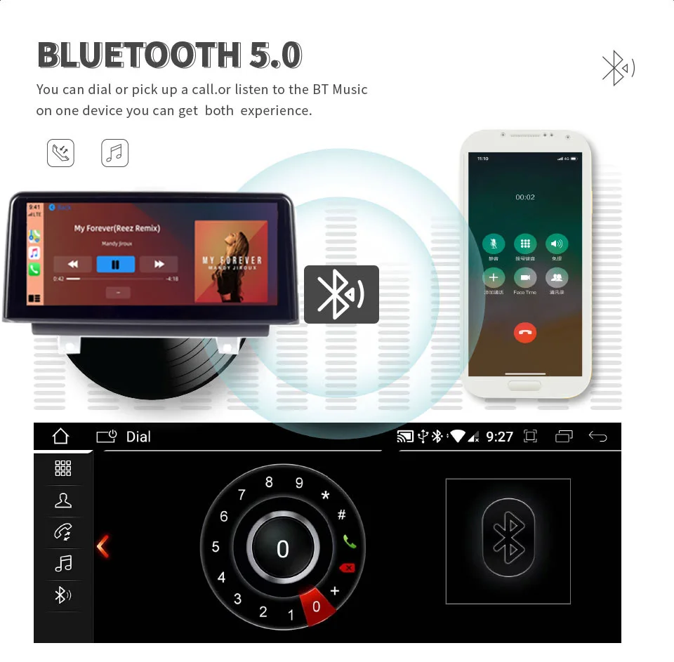 2023 ID8 Wireless Carplay Android 12 Car Radio Multimedia GPS Navigation Video 1 2 Series F20 F21 F22 F23 Screen Display