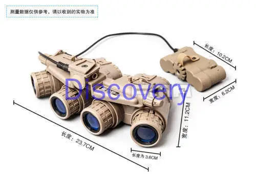 FMA GPNVG PVS18 Night Vision Instrument Four Barrels Four Eyes Non-functional Version Military Set Model COS Tactical Equipment