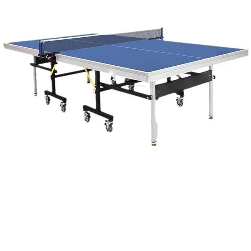 طاولة تنس منزلية قابلة للطي مع بكرات، أشياء جيدة للمشاركة