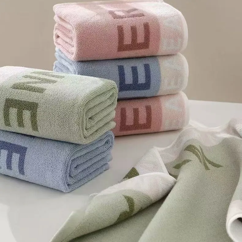 100% Cotton Thickened Towel Non-Shedding Soft Skin-Friendly Highly Absorbent Face Body Towel  Suitable Facial Cleansing Bathing