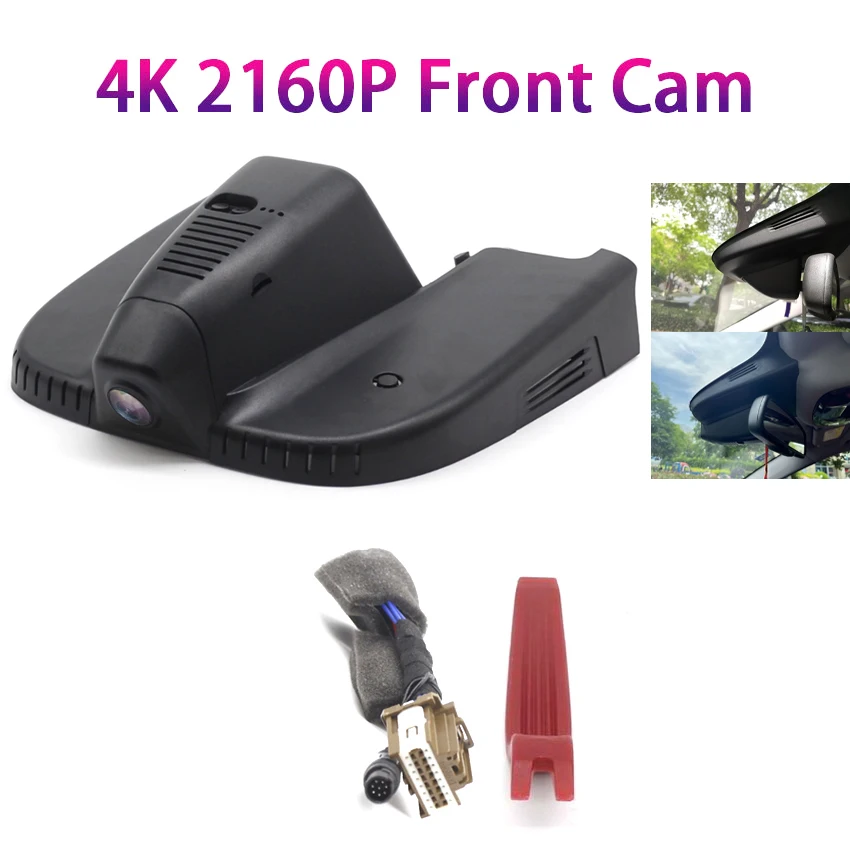 Auto DVR voor Alfa Romeo Giulia/Stelvio Quadrifoglio QV Veloce Sprint, 4K Dash Cam Auto Camera Dashcam