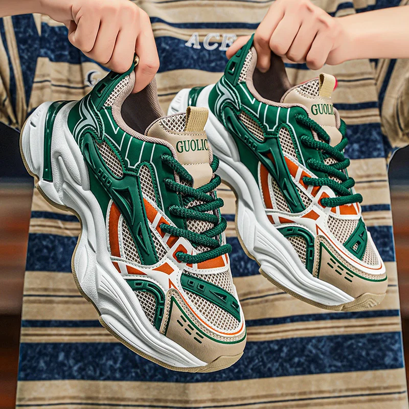 

2026 повседневные кроссовки, мужские кроссовки, лоферы, износостойкая нескользящая модная обувь для спорта и отдыха для мужчин, уличная обувь с толстой подошвой