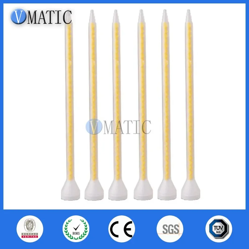 5Pcs MS 05-32 Static Mixer Nozzles - Yellow Core Plastic Mixing Tips for 50ml Duo Pack Epoxy & AB Glue (Free Shipping)
