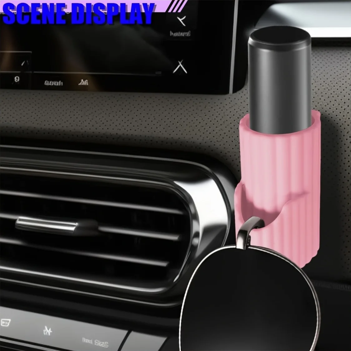 2-In-1 Car Lip Balm Holder, Silicone Sunglasses Organizer, Chapstick Holder Upright Cup Tray, Portable Car Gadgets Additions
