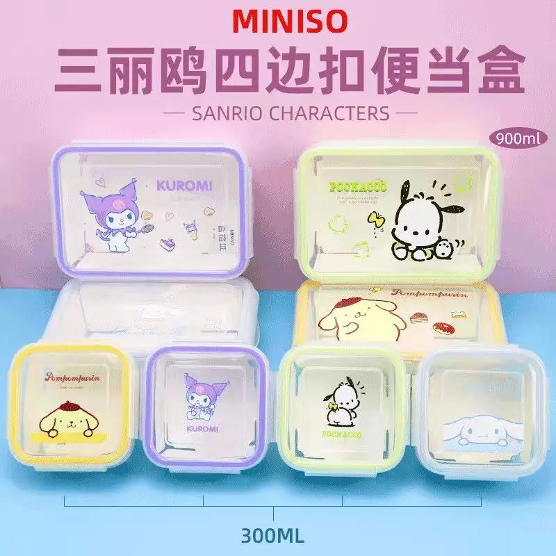 

Sanrio hello kitty lunchbox fruit lunch box microwave heating office worker bento lunch box food storage containers anime