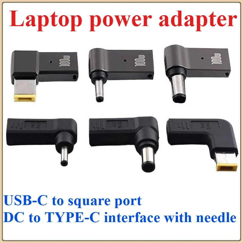 

PD 100W Laptop Power Charger Supply Adapter Connector USB Type-C Female to DC Male Jack Plug Converter for Acer Samsung Lenovo