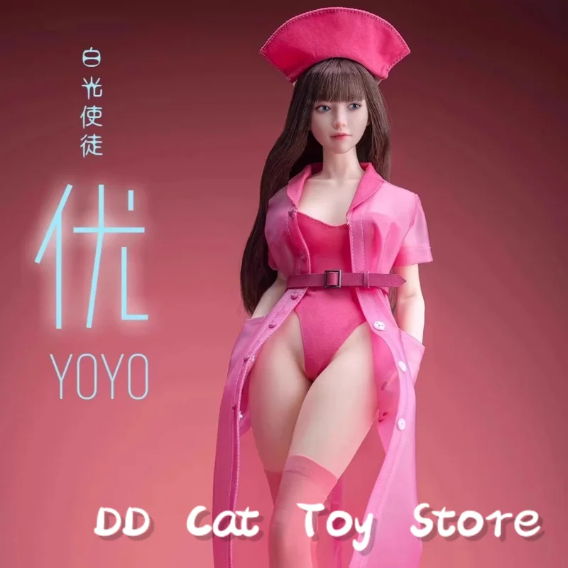 Genuino I8toys I8-C008 apóstol de luz blanca Yoyo 1/6 escala femenina conjunto de enfermera figura de acción modelo coleccionable estatuilla personalizada