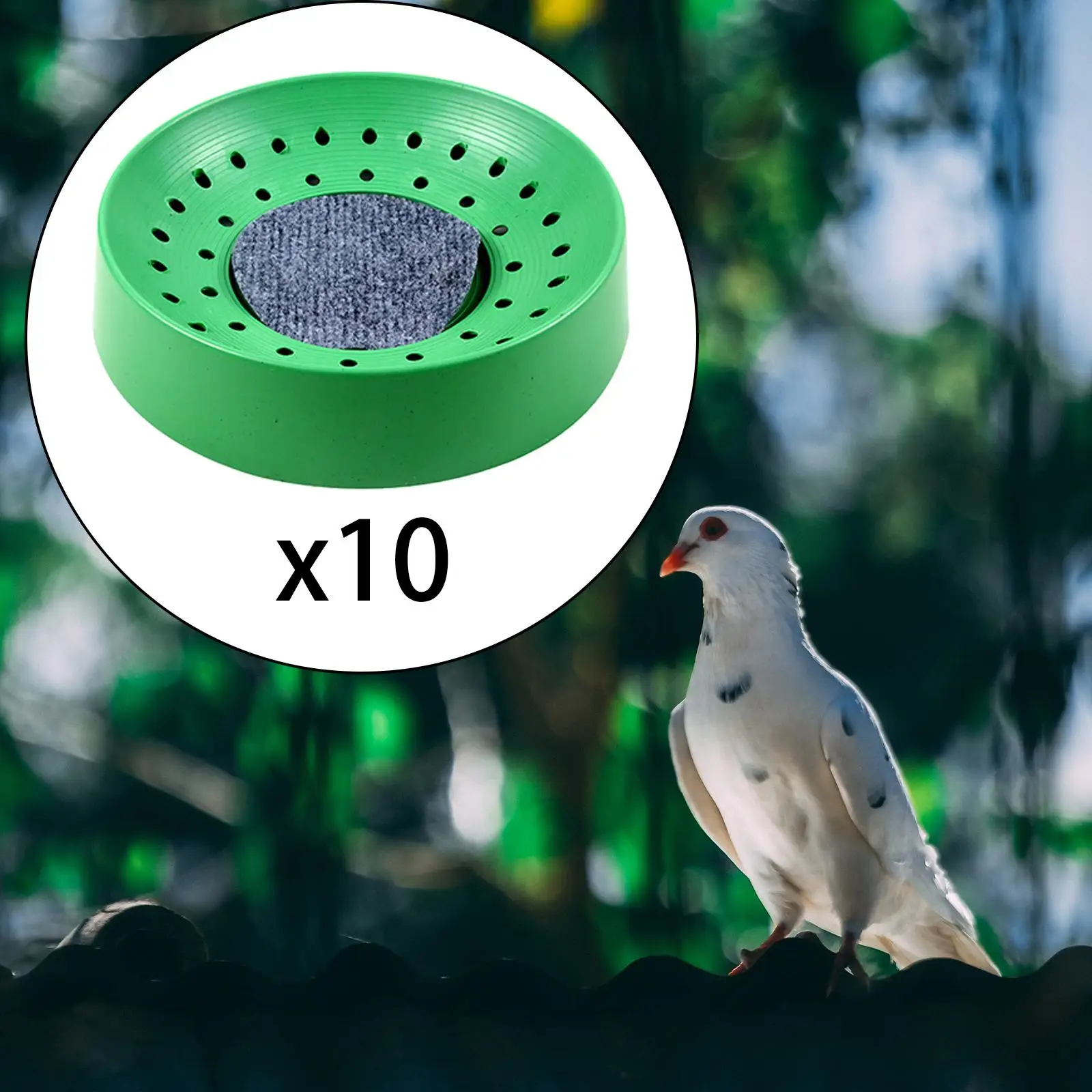 10x Plastic Pigeon Nest Breeding Hatching Nest Basin Nest Bowl with Mat Reusable Bird Nesting Bowls for Pigeons Small Birds