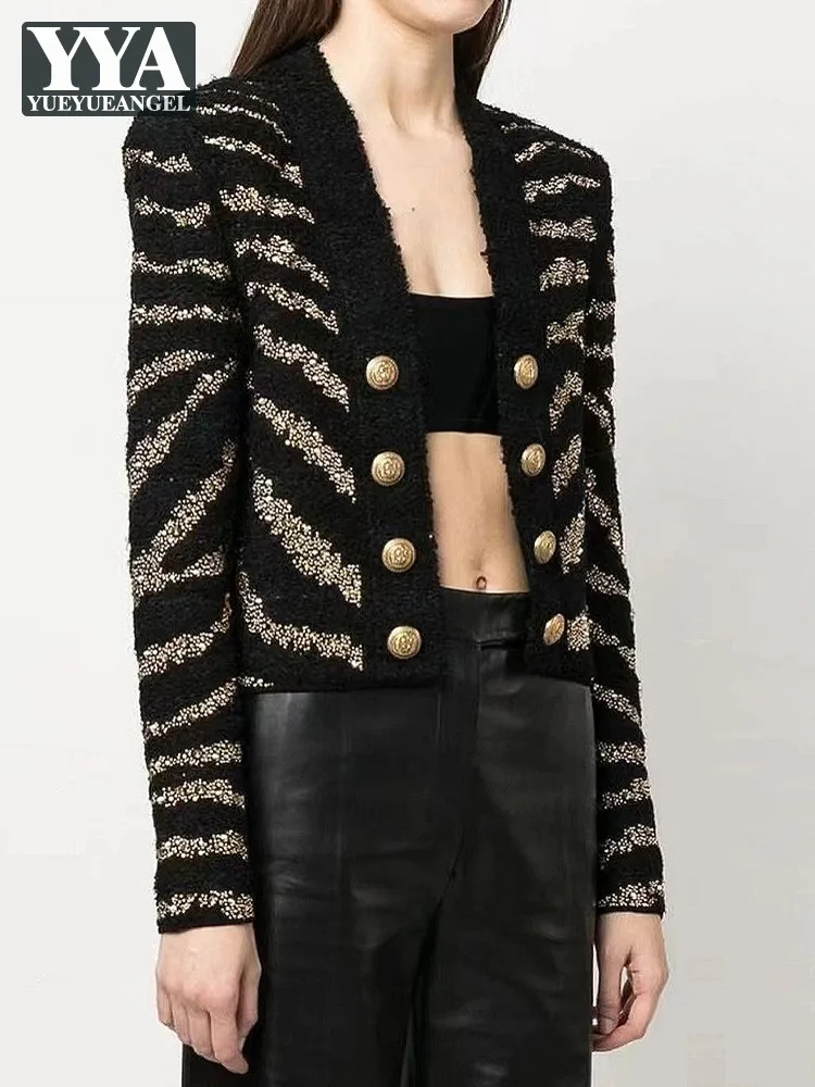 

Fashion Women Diamonds Beading Cardigan Tank Top Wrap Mini Skirt 3pcs Set Slim Fit Office Ladies Elegant Matching Sets Outfits