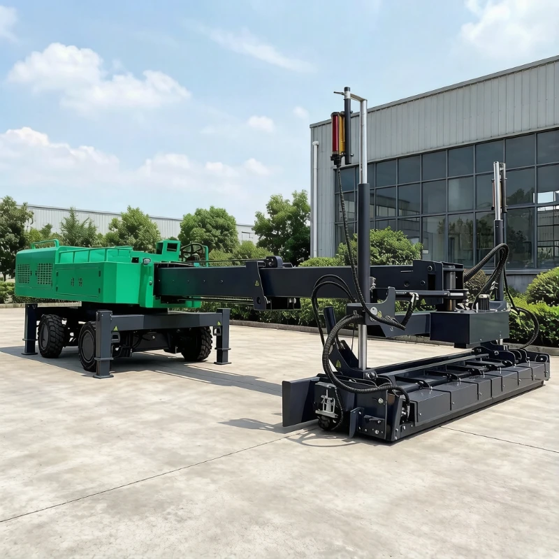Concrete Laser Screed Machine Practical Laser Floor Leveling Machine For Cement Surface And Road Construction Use