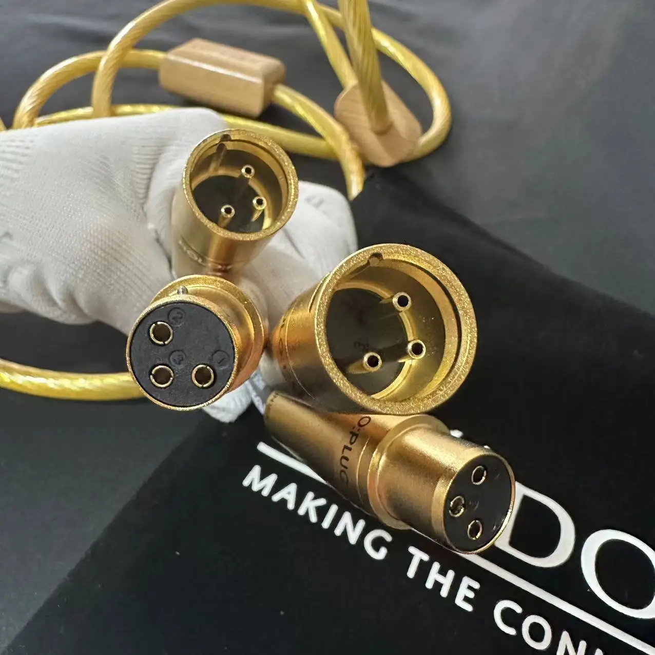 One pair Nordost ODIN2 sterling silver flagship audio cable Gold Plated XLR Cable for CD DVD player Amplifier Audiophile
