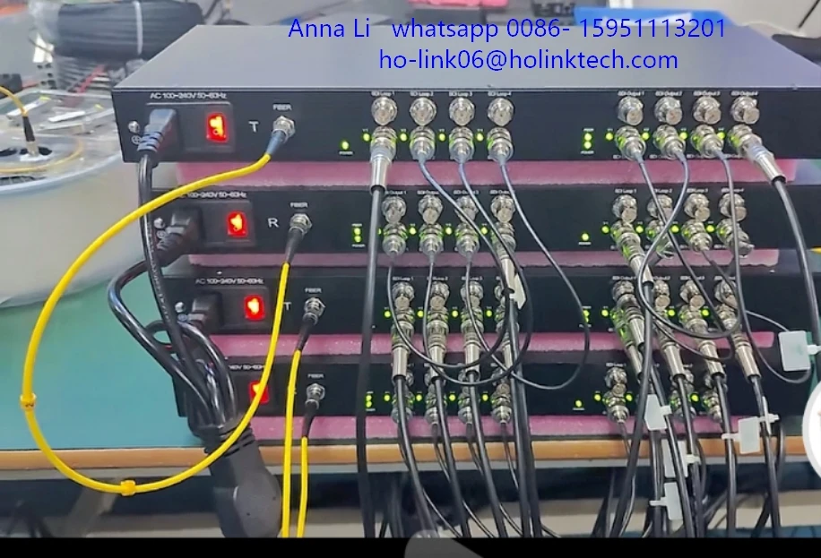 

4-канальный двунаправленный 3G SDI видео одноволоконный одномодовый 20 км fc 3G-SDI оптоволоконный преобразователь удлинитель преобразователя
