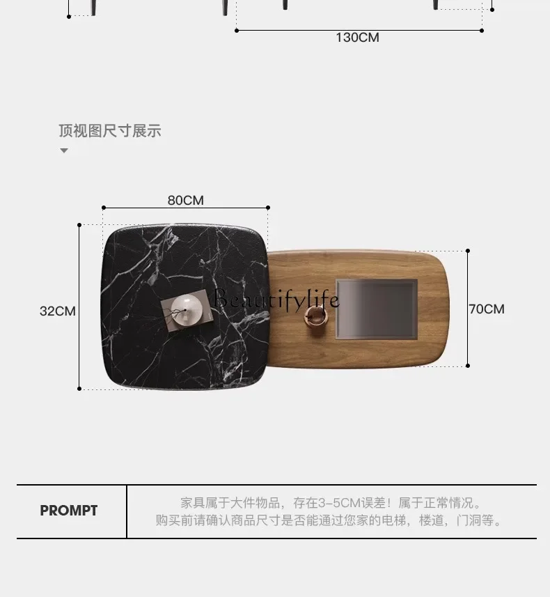 XXMarble Italian minimalist art simple style coffee table home living room modern high sense