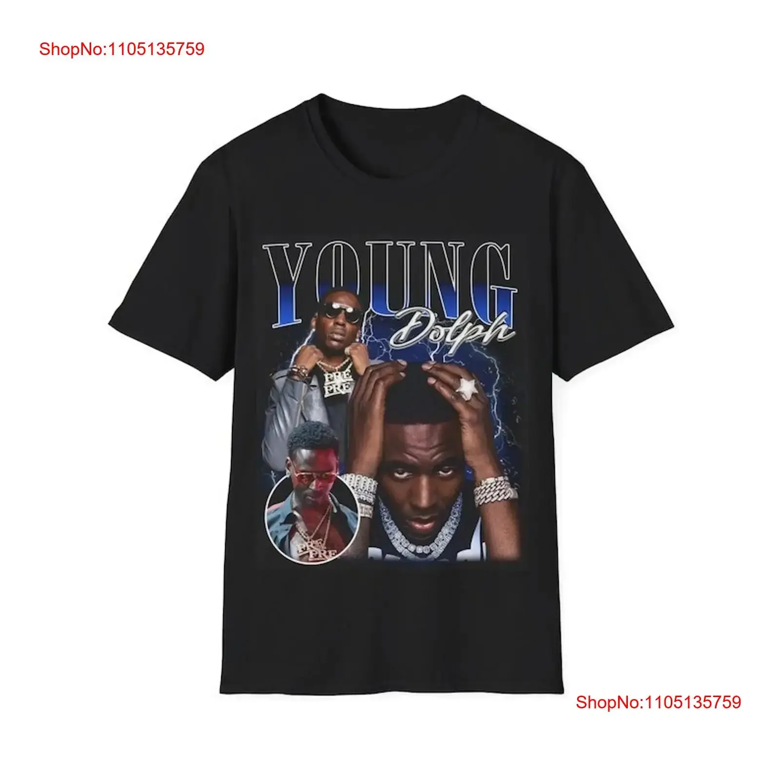 Young Dolph Rapper T Shirt vintage Washed Top For Everyday Wear Versatile Comfortable designer clothes Casual Stylish
