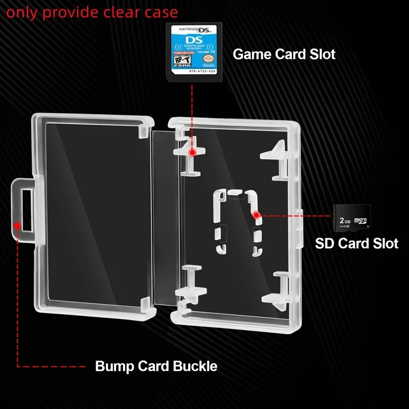 1000PCS Game Plastic Shell Protective Box For NDS NDSI NDSL For 2DS Storage Replacement Case