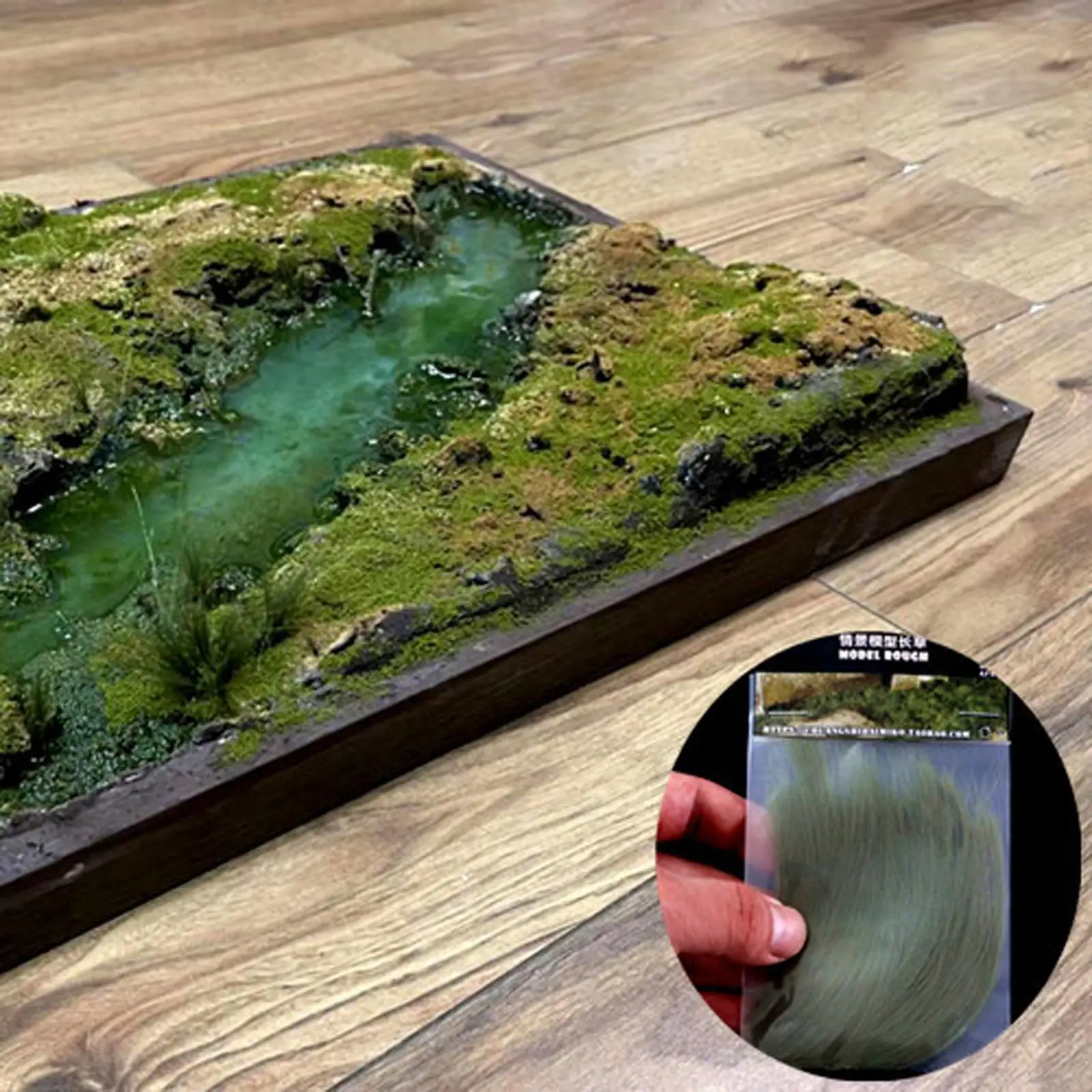 Kit de construction de maquettes de plantes en résine d'herbe longue, matériel d'aménagement paysager de scène statique pour Diorama de Table de sable