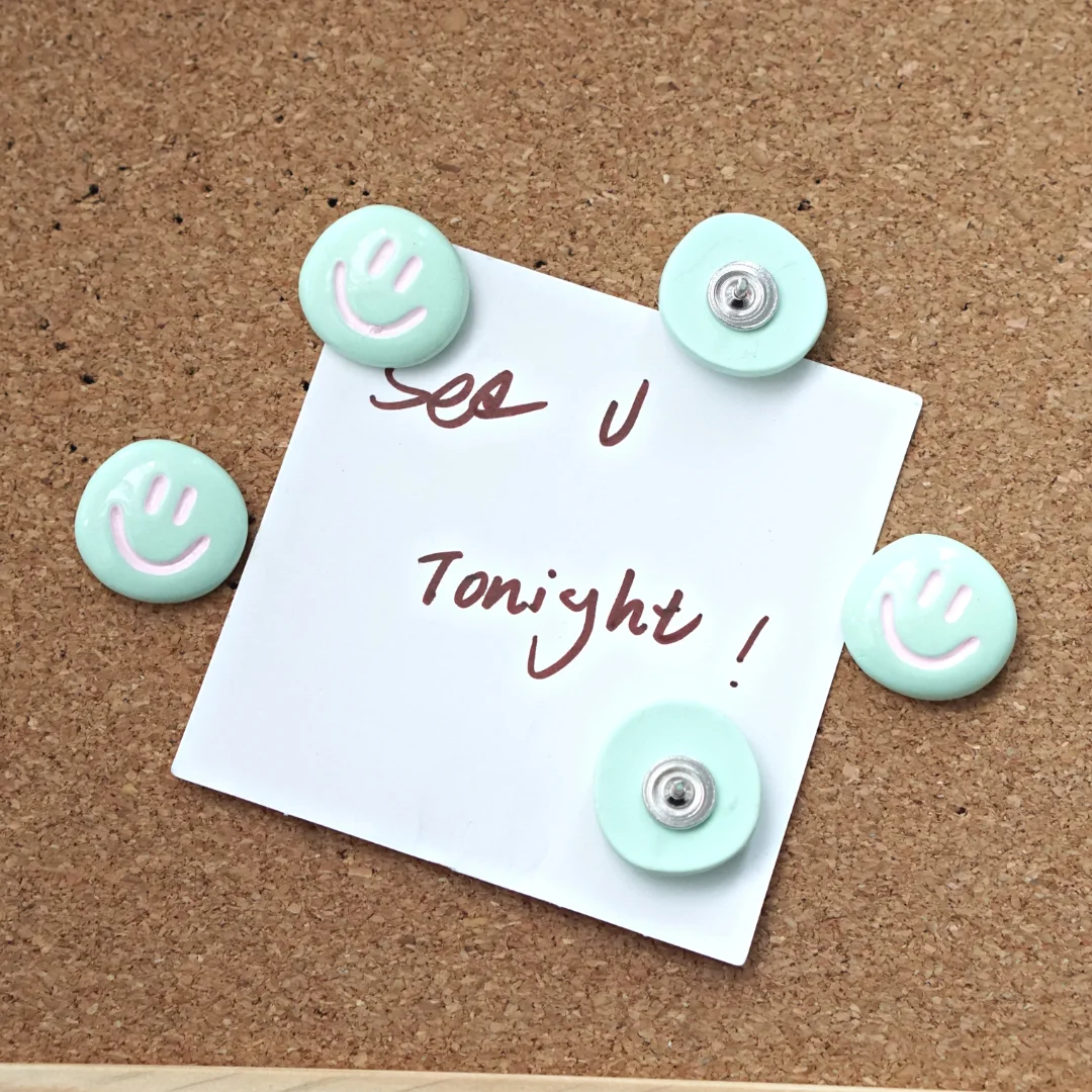 5 Pcs, Smile Face Pins Set, Cute Pegs, Photo Message Paper Pegs, Creative Colorful Thumbtack, Home Office Cork Board Decorations