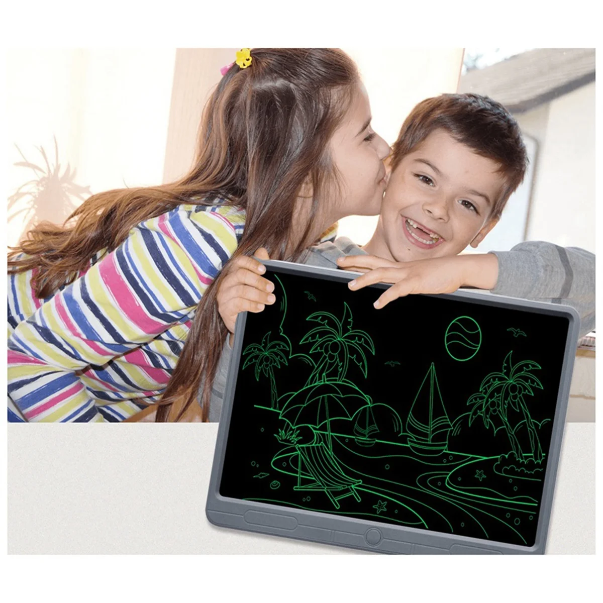 21 Inch LCD Handwriting Board Children's Drawing Board Learning Writing Board Monochrome Handwriting Graffiti