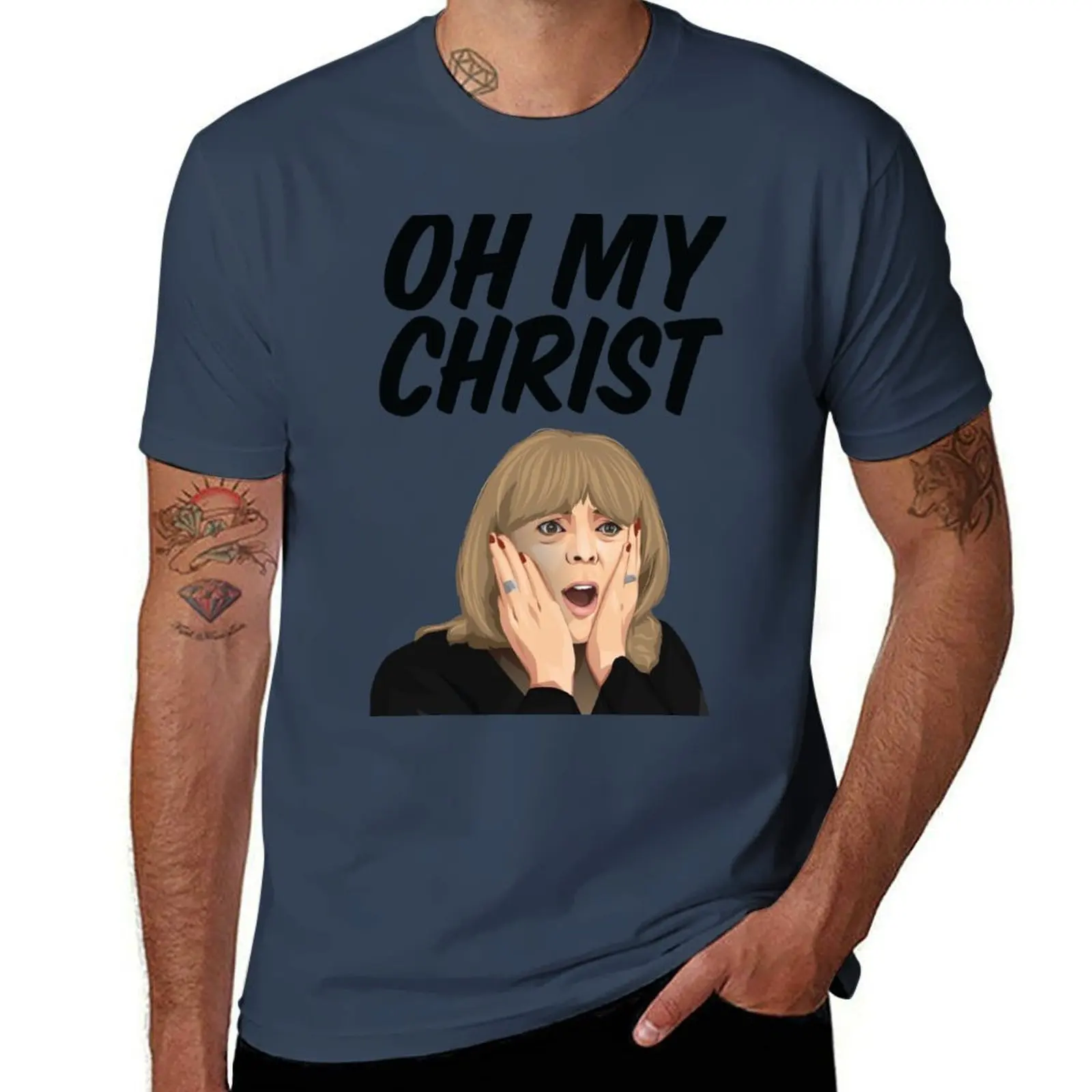 

Pam Oh My Christ! Gavin and Stacey Gift T-Shirt funny t shirts dark humor graphic t shirts for man T-Shirt