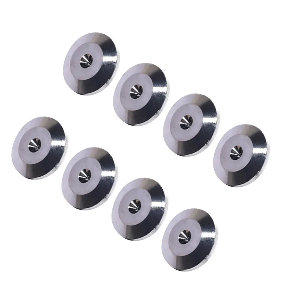 แผ่นรองลำโพงพื้นแหลมอเนกประสงค์สำหรับ8X เครื่องขยายเสียง Hi-Fi สีทองเครื่องเล่น CD DVD