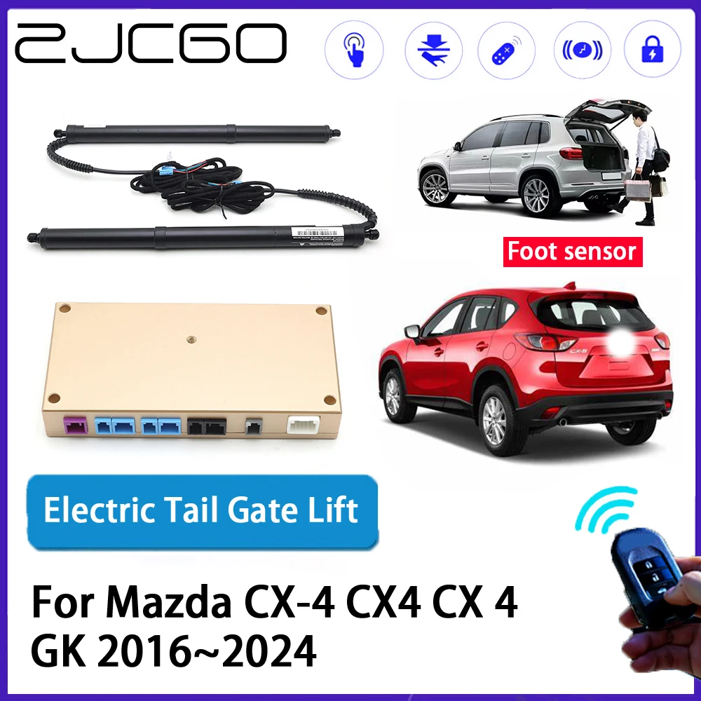 

ZJCGO Car Auto Trunk intelligent Electric Tail Gate Lift Automatic Tailgate Opener for Mazda CX-4 CX4 CX 4 GK 2016~2024