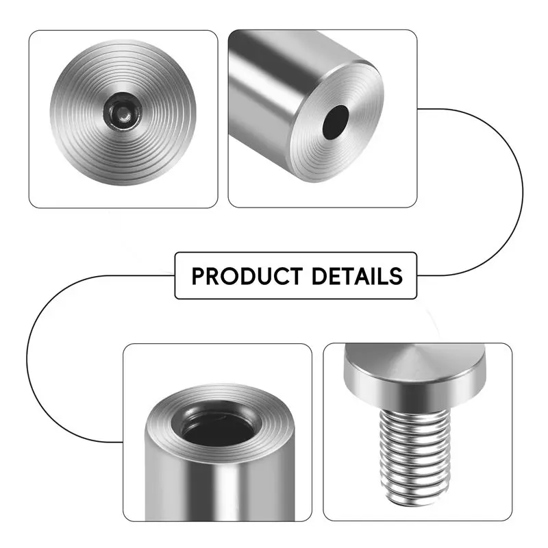 A31Z-24Pcs 3/4X1 بوصة أصحاب علامة المواجهة مسامير جدار المواجهة أصحاب مسامير جبل الأجهزة الإعلان الزجاج الاكريليك حامل #2