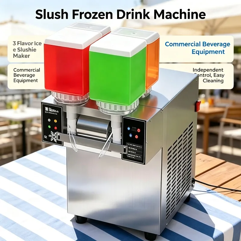 For Commercial Stainless Steel 4 Barrel Snow Ice Machine, 1200W Ice Shaver Snow Shaving Equipment 110V