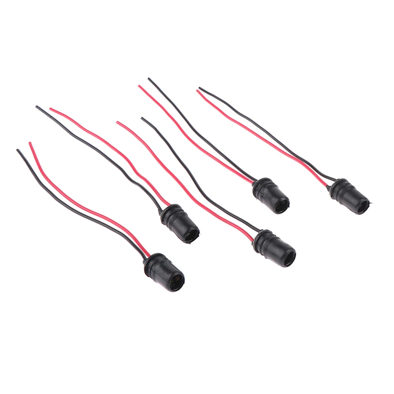 (BF06)5Pc T10/T15 Light Bulb Socket Holder Car Light Bulb Extension T10 Connector Lamp Auto Trucks Socket Led Boat Holder Socket