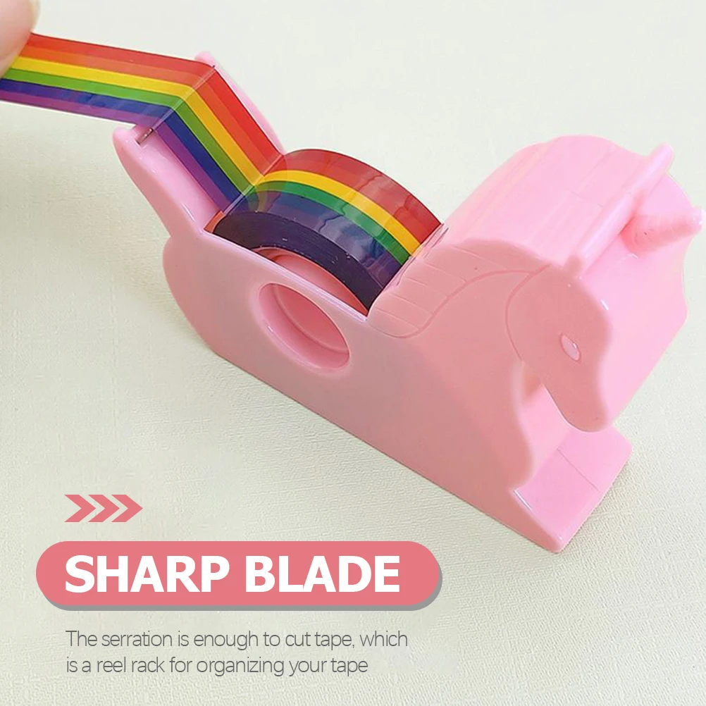 

2Pcs Tape Dispenser Cute Shaped Stainless Steel PP PVC Material Smooth Edge Portable Desk Office School Supplies Kawaii