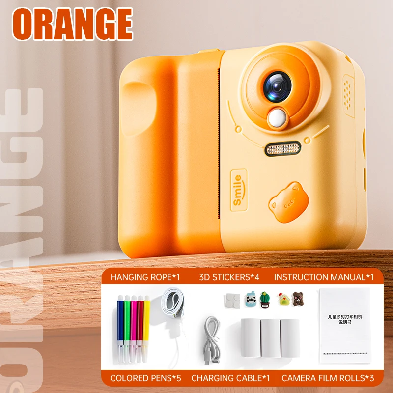Jjrc v19 câmera de impressão instantânea digital hd 1080p câmera de impressão térmica instantânea câmera de impressão fotográfica brinquedos para crianças presente