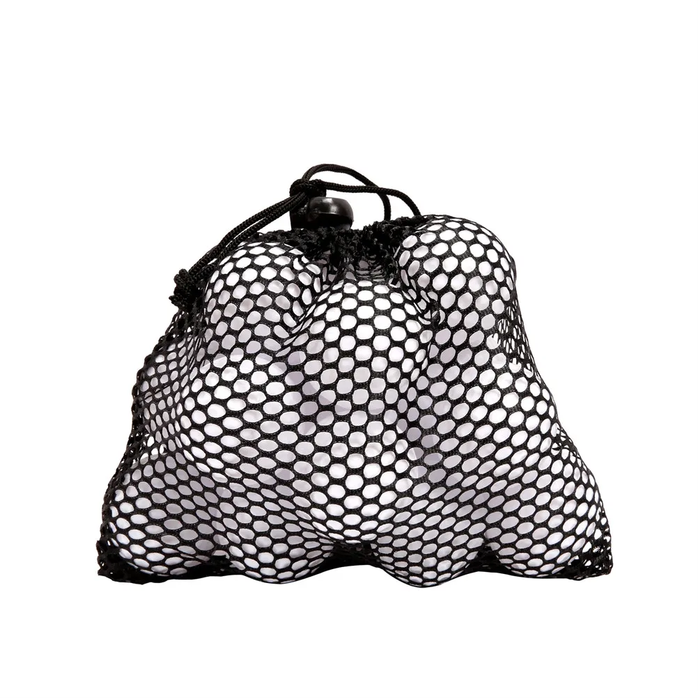 3Pcs High Quality Mesh Net Ball Holder Drawstring Storage Bag for Golf Tennis Table Tennis Practice Portable Gear