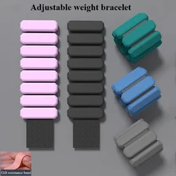 Silicone Wristband Wearable Ankle&Wrist Weights bracelet Adjustable Arm&Leg Weighted Bracelet for Fitness, Running, Gym Training