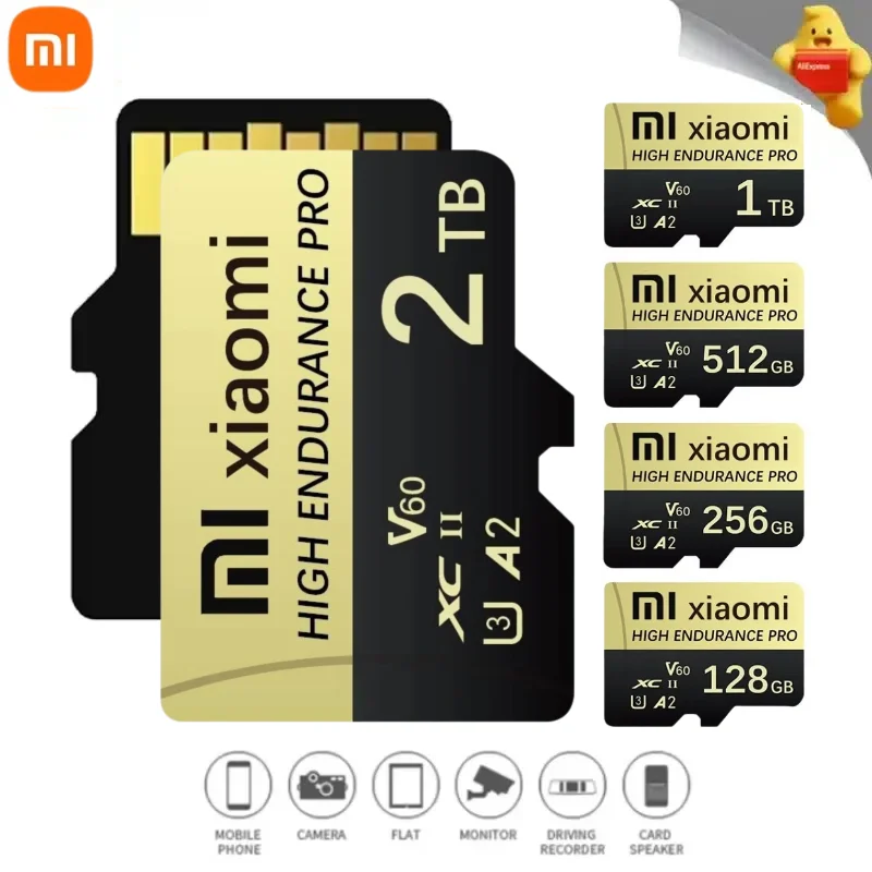 XIAOMI Original Ultra Micro TF SD Flash Memory Card 128GB 256GB 1TB 512GB 2TB Micro TF SD Card SD Memory Card For Switch Phone