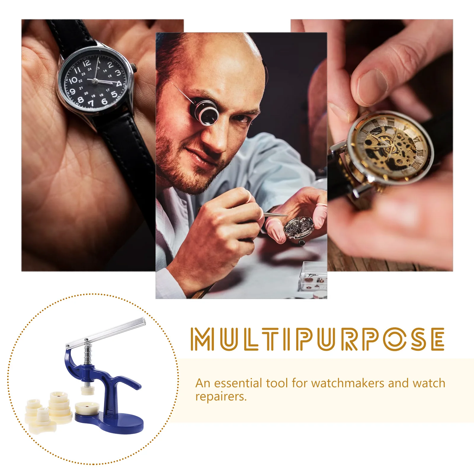 

Watch Press Tool Metal Dies Remover Case Closer Crystal Glass Fitting Repair Tool Watch Case Closer