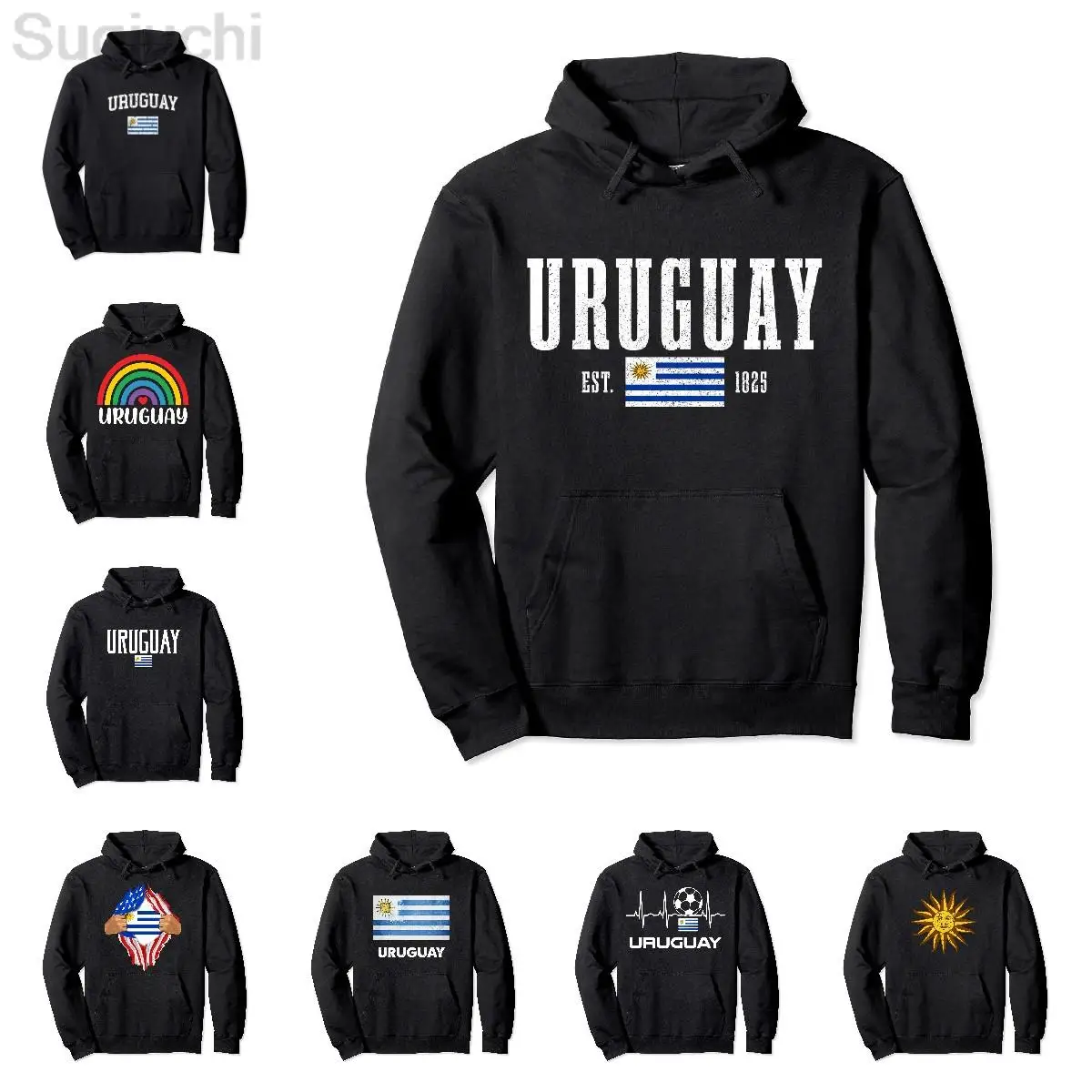 

Vintage Flag of Uruguay Love Your Country Pullover Hoodie Men Women Unisex Cotton Hoodies Man Hip Hop Sweatshirt