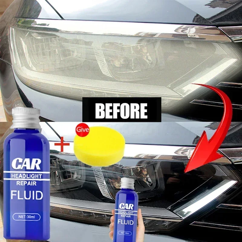10/30/50ml Auto Car Headlight Repair Liquid Headlight Polishing Anti-scratch And Maintenance Liquid Kit Rearview Mirror Coating