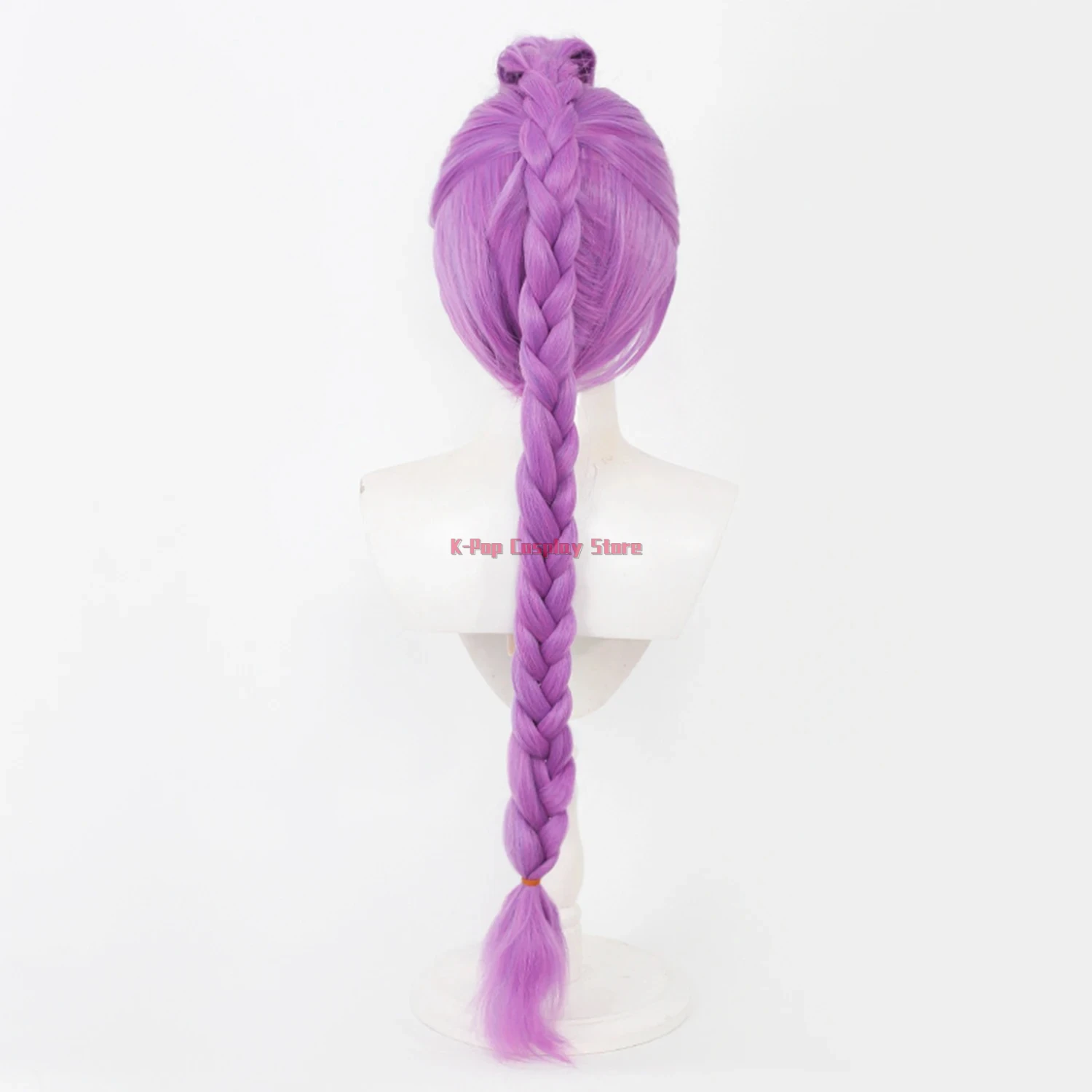 Perruque synthétique longue queue de cheval fendue violette pour femme, 47 pouces, K-POP Demon Girl Group, adaptée à la fête quotidienne d'halloween