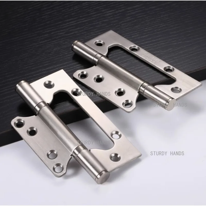 1pc 304 stainless steel wooden door hinges Silent door hinges Front door 4-inch/5-inch hinge Household hardware accessories